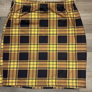 SHEIN Plaid Mini Skirt